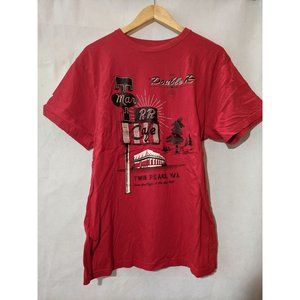 Twin Peaks Red Lootwear Limited Edition 100% Cotton Short Sleeve T-Shirt Size XL
